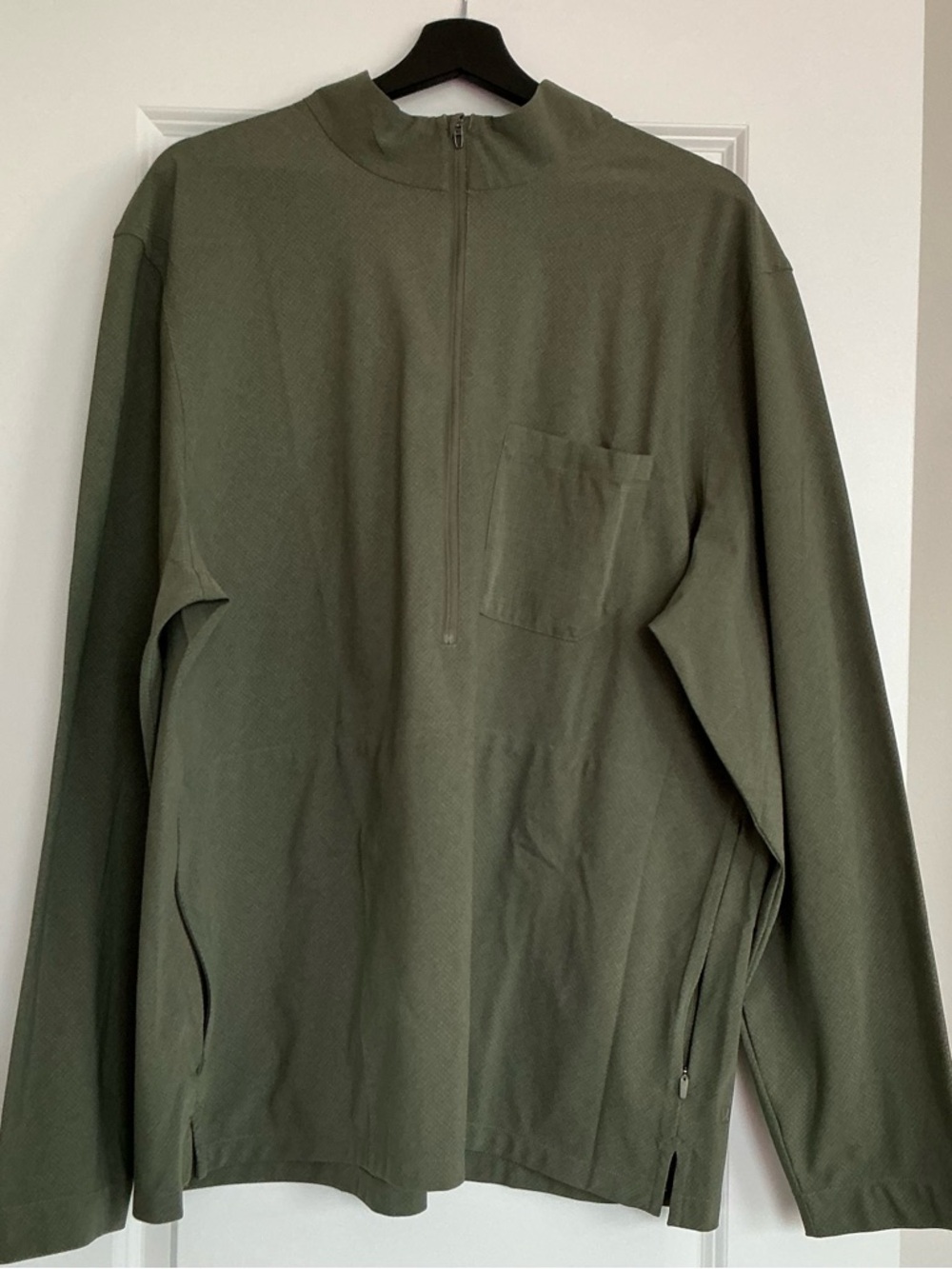 lululemon athletica Olive Green Half-Zip Shirt Jacket